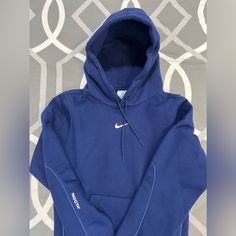 Nike X Nocta, Mens Size Small Blue Hoodie Nike Blue Functional Hoodie, Fall Blue Moisture-wicking Hoodie, Nike Fleece Moisture-wicking Hoodie, Blue Moisture-wicking Hoodie Sweatshirt, Blue Moisture-wicking Hooded Hoodie, Nike Sweater, Blue Hoodie, Nike Men, Men Sweater