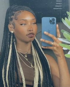 Cute Box Braids, Big Box Braids Hairstyles, Blonde Braids, Box Braids Hairstyles For Black Women, Braids Hairstyles Pictures, Cute Box Braids Hairstyles, Quick Braided Hairstyles, Protective Hairstyles Braids, Box Braids Styling