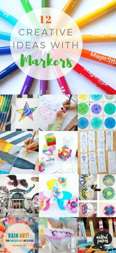 twelve creative activities for kids to do with markers