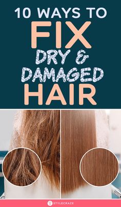 For Dry Hair Remedies, How To Treat Dry Ends Of Hair, Tips For Dry Damaged Hair, Dry Hair Remedies Diy, Damaged Ends Repair, Dry Hair Ends Remedies, Fix Breakage Hair, Diy Damaged Hair Repair, How To Take Care Of Dry Hair