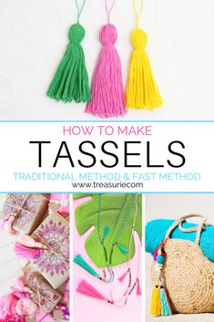 how to make tassels with instructions for making tassels and other accessories