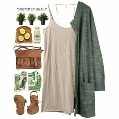 Neue Outfits, Skirt Maxi, Grey Cardigan, Fashion Mode, Mode Inspiration, Spring Summer Outfits, Outfits Casuales, Clothing And Accessories