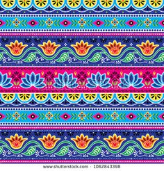 a colorful floral pattern with flowers and leaves