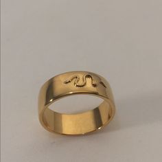 New Vanessa Mooney Gold Snake Ring Thick Side Band Brand New Never Worn From Pop Up Shop 24k Gold Plated Brass Vanessa Mooney Jewelry, Vanessa Mooney, Snake Ring, Ring Color, Gold Snake, Pop Up Shop, Womens Jewelry Rings, Pop Up, Gold Plate