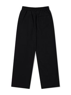 This is a trendy and unique pants by FALLETT that is made out of high quality and sturdy material. With distinctive mood of the design and comfortable wear, you can style it for your casual and young daily outfit.- Relaxed wide silhouette- Adjustable string on the waist and hem- Young and unique mood Athleisure Wide-leg Sweatpants For Streetwear, Urban Black Sweatpants With Pockets, Black Wide Leg Sweatpants For Streetwear, Black Leisure Bottoms For Winter, Black Straight Leg Leisure Pants, Black Winter Bottoms For Leisure, Black Winter Leisure Bottoms, Winter Leisure Black Bottoms, Leisure Black Pants With Pockets