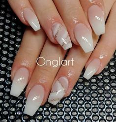 Neutral Ombre Nails, Professional Acrylic Nails, Ongles Rose Pastel, Nail Nail Designs, Zoya Nail, Nude Nail Designs, Designs Nail, Nail Designs Glitter