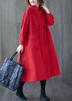 Luxury Plus Size Clothing Long Jackets Fall Ruffled Drawstring Zippered Coat Luxury Plus Size, Plus Size Kleidung, Fall Jackets, Plus Size Clothing, Linen Fabric, Size Clothing, Plus Size Outfits, Cotton Blend, Long Sleeve Dress