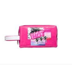 Pink Beauty Bag New In Online Package Cheap Victoria's Secret Travel Wallets, Makeup Case Organization, Pink Makeup Bag, Clear Makeup Bags, Pink Cosmetics, Small Cosmetic Bags, Victoria Secret Pink Bags, Bag Makeup, Victoria Secret Bags