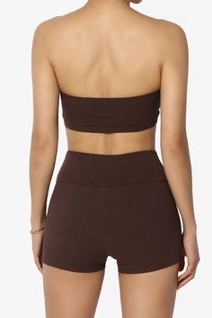 Stay stylish and comfortable with this Women's Ribbed Bandeau Top and High-Waisted Shorts Set.Perfect for summer beachwear or casual lounging, the stretchy, ribbed fabric ensures a snug fit.Ideal for warm-weather outings, vacations, or poolside days.Sweetheart Neckline Crop Top: Flattering, ribbed knit for a stylish summer look.Biker Short Leggings: High-waisted, tight ribbed fabric for anti-cellulite and a sleek fit.Tight Ribbed Knit Material: Soft, stretchy, and perfect for casual outings or w Casual Stretch Tube Top For Beach Season, Summer Stretch Activewear For Loungewear, High Stretch Biker Shorts For Summer Loungewear, Ribbed Stretch Biker Shorts For Summer, Stretch Seamless Tube Top For Beachwear, Seamless Stretch Tube Top For Beach Season, Seamless Stretch Summer Tube Top, Summer Seamless Stretch Tube Top, Solid Ribbed Shorts For Summer