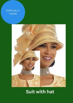 Navigate the seasons with grace as we explore suit and hat combinations designed for every occasion. Whether it's a summer soiree or a winter gala, find the perfect hat to complement your stylish suit ensemble. Church Lady Hats, Church Suits And Hats, Knit Suits, Couture Hats, Women Church, Church Fashion