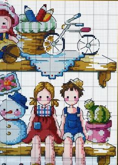 Gallery.ru / Фото #9 - 2 - Auroraten Baby Cross Stitch Patterns, Cross Stitch Patterns Free, All Craft, Cross Stitch Pattern, Stitch Pattern