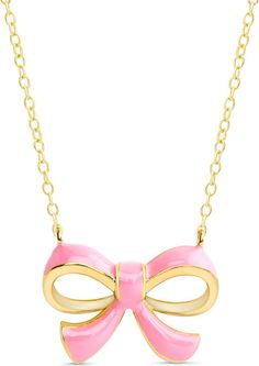 Lily Nily Bow Pendant Necklace | Nordstrom Girly Christmas Gifts, Bow Pendant, Necklace For Girls, Bow Necklace, Girly Accessories, Jewelry Essentials