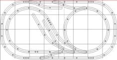 a drawing of a train track with the numbers 0 and 3 on each side, in red