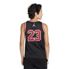 Just like Mike. The Jordan '23' youth jersey is inspired by the original so kids can feel like the legend, Michael Jordan himself. Perfect for playtime on the court or for wearing with their favorite J's. Jordan standard fit. Knit mesh fabric. Ribbed neckband and armholes. Fabric: 100% polyester. Imported. Jordan 23 Jersey, Like Mike, Jersey Boys, Knit Mesh, Jordan 23, Athletic Style, Style Watch, Grade School, Athletic Fashion