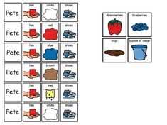 a printable worksheet with pictures of different items in the shape of words