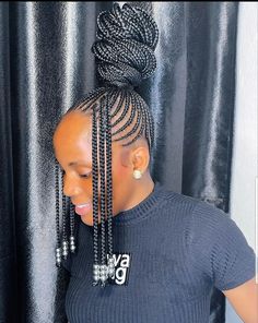 Bead Braids, Soulaan Culture, Box Braids Images, Two Cornrow Braids, Ghana Weaving Styles, Cornrows Natural, Weaving Styles, Ghana Weaving