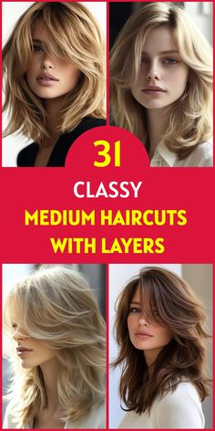 Embrace the versatility of medium haircuts with layers. Our gallery of 31 stunning styles showcases the transformative power of well-placed layers. Whether you have fine, thick, straight, or curly hair, these cuts will breathe new life into your locks. Find the perfect layered look to express your personality and boost your confidence. Long Layers Center Part, Extreme Layered Hair Medium, Beautiful Layered Hair, Medium Length Hair With Layers 2024, Different Types Of Layers For Hair, Lots Of Layers Haircut, Multi Layer Haircut, Medium Length Hair With Long Layers, Styling Layered Hair