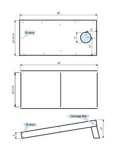 a drawing showing the measurements for a bed frame