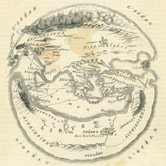 an old map shows the world as it is