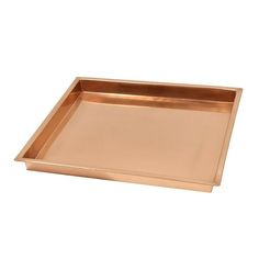 a large metal tray on a white background