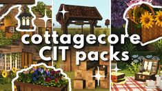 New aesthetic cottagecore resourcepacks in Minecraft Resource Pack Minecraft Aesthetic, Minecraft Cute Resource Packs, Aesthetic Minecraft Bedrock Mods, Minecraft Cit Pack, Minecraft Cottagecore Mods, Bedrock Minecraft Mods, Free Minecraft Mods, Cute Mods For Minecraft