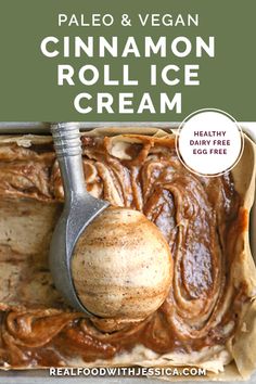 the cover of palen and vegan cinnamon roll ice cream