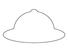 a black and white drawing of a hat