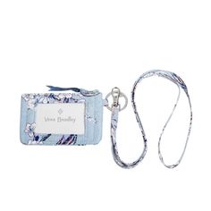 Vera Bradley Wallet Lanyard, Vera Bradley Luggage, Lanyard Id Holder, Vera Bradley Disney, Id Lanyard, Vera Bradley Wallet, Id Wallet, Blue And White Style, Keychain Wallet