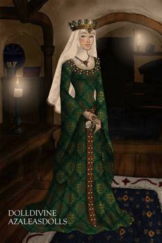 Anne Boleyn Green Dress, Animation Outfits, Pregnant Medieval Woman, Hurrem Sultan Dresses Green, Queen Maud Of Norway Gowns, Azaleas Dolls, Anne Boleyn Pregnant The Tudors