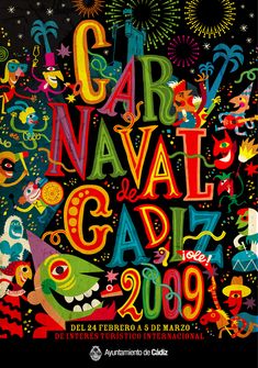 the cover of carnaval del gadi 2009, written in spanish and english