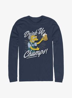 <ul><li>100% Cotton<li><li>Wash cold; dry low<li><li>Imported<li><li>Listed in men's sizes<li><ul> Eat My Shorts, Not Giving Up, Simpsons T Shirt, Eat My, Dysfunctional Family, Drink Up, The Simpsons, Beer Mug, Piece Of Clothing