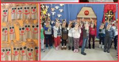 several pictures of children with masks on their faces and in front of curtained drapes