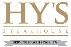 hy's steak house serving hawaii since 1970 logo design by graphic art studio