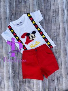 Mickey Mouse outfit! Not only is it a perfect cake smash outfit, but it is also great for milestone photoshoots. The outfit is also great for a wedding, festive event, holiday, or for your Sunday best. Your little girl will look perfect in this set! PROCESSING TIME IS CURRENTLY 2 WEEKS from the date of purchase. Processing time does not include shipping which is an additional 3-5 business days. STANDARD SHIPPING IF YOU DO NEED IT SOONER PLEASE CHOOSE A SHIPPING UPGRADE DURING THE CHECKOUT PROCESS. Please message me first! HOW TO PURCHASE: 1. CHOOSE SIZE YOU WOULD NEED 2. CLICK ADD TO CART 3. INCLUDE AGE, NAME, NEED BY DATE in NOTES TO SELLER SECTION 4. DOUBLE CHECK SHIPPING ADDRESS & CHECKOUT If you have any questions at all feel free to message me!! Mickey 1st Birthdays, Boys Birthday Outfits, Mickey Mouse Outfit, Mouse Outfit, Cake Smash Outfit, Boys Birthday, Perfect Cake, Clothing Sets, Boys Clothing