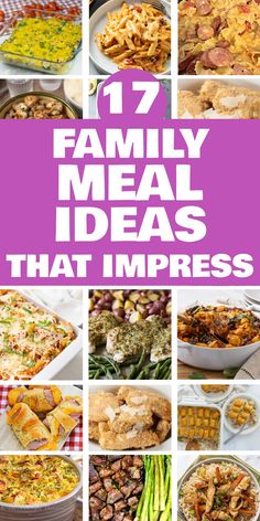 17 family meal ideas that impress