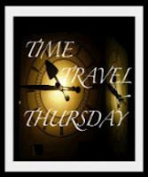 a clock with the words time travel thursday on it