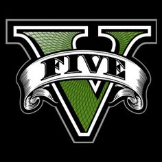 the logo for five v on a black background with red and white lettering that reads,'009 '