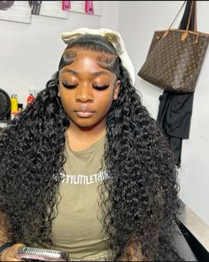 #coquette #bows #blackgirlshairstyles #wigs #ukblackgirlmakeup #plt #edgesonfleek #pixiecurls #waterwavehair #curlyhairstyle #ukblackgirl #blackgirl #blackgirlfashion Frontal Hairstyles Deep Wave, Deep Wave Up And Down Hairstyle, Deep Wave Lace Wig Hairstyles, Deep Wave Hairstyles Wig, Frontal Deep Wave Hairstyles, Half Up Half Down Deep Wave Wig, Deep Curly Wig Hairstyles, Deep Wave Wig Hairstyles, Deep Wave Frontal Wig Hairstyles