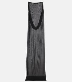 The Ameno silk-blend gown in black - Jacquemus | Mytheresa Sheer Stretch Polyamide Dress, Sheer Polyamide Evening Dress, Sheer Sleeveless Silk Maxi Dress, Sleeveless Sheer Silk Maxi Dress, Sleeveless Sheer Polyamide Dresses, Black Sleeveless Polyamide Dress, Sheer Silk Midi Dress, Elegant Summer Nylon Mesh Dress, Sleeveless Silk Stretch Midi Dress