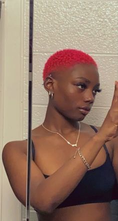 Pink Haircut Black Women, Short Copper Hair, Pink Short Hair, Short Platinum Blonde Hair, Short Dyed Hair, Short Shaved Hairstyles, Natural Hair Short Cuts, Short Hair Pixie Cuts, Short Sassy Hair