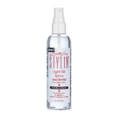 ️ HAIR PROTECTANT SPRAY FROM HEAT: Our hair is our crowning glory. Take care of it while styling with Simply Stylin Light Silk Spray Unscented! A superior setting spray for hair that protects it from heat and harsh weather. It suits different types of hair, including coarse, fine, colored, relaxed, wavy, curly, and straight. Our products will help customers achieve longer, healthier, and shinier hair. ️ NO FRAGRANCE: Simply Stylin' Light Silk Spray Unscented is made with no fragrance whatsoever. Setting Spray For Hair, Frizz Hair, Hair Sprays, Anti Frizz Hair, Bouncy Hair, Light Silk, Heat Protectant, Anti Frizz, Good Hair Day