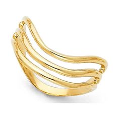 Genuine solid 14k gold ring. High quality jewelry fashion ring. Great womens gift for any occasion. Solid 14k Yellow Gold Thumb Ring Three Band Curve Style Polished Finish Genuine 6MM, Size 7. Color: Metal Type.  Gender: female.  Age Group: adult. Gold Thumb Ring, Thumb Rings For Women, Gold Thumb Rings, Curve Style, Diamond Leaf Ring, Triple Band Ring, Curve Fashion, Yellow Gold Wedding Band, Thumb Ring