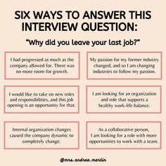 six ways to answer this interview question why did you leave your last job? info