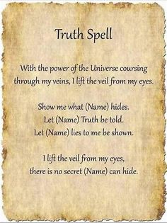 Truth Spell | Witch Spells | Witchcraft in 2022 | Truth spell, Magic ... Karma Spell, Truth Spell, Witch Spells, Good Luck Spells, Magia Das Ervas, Easy Spells, Luck Spells