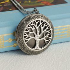 Large Silver Tree Locket Necklace, embossed life family vintage style medallion antiqued pendant round photo Christmas gift gifts Spiritual Silver Locket Necklace Gift, Spiritual Nickel-free Locket Necklace Gift, Nickel-free Spiritual Locket Necklace As Gift, Spiritual Stainless Steel Locket Jewelry, Spiritual Metal Locket Necklace, Bohemian Nickel-free Locket Necklace As Gift, Bohemian Nickel-free Locket Necklace Gift, Spiritual Antique Silver Locket Necklace Gift, Spiritual Metal Locket Necklace For Gifts