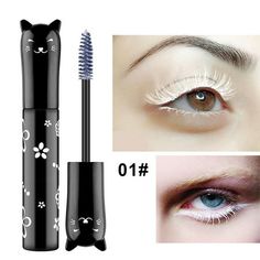 3ML Mascara Long Eye Curling 6 Extension Makeup Eyelash Colors Lashes Waterproof Mascara Features: while the instant curve-setting holds for 12 hours.Contains provitamin B5 and serin, ingredients known for their lash-conditioning benefits. It's a roller for lashes! The eye-opening Hook 'n' Roll brush grabs, separates, lifts and curls? 1 x Mascara 87% said it gives long-lasting curl. Long-wearing color in deep; Product Description: across your lashline, making sure to catch every lash. Curls just Mascara Bleu, Dry Mascara, White Mascara, Color Mascara, Colored Mascara, Blue Mascara, Curling Mascara, Gift Makeup, Mascara Makeup