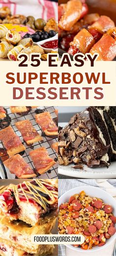 25 easy super bowl desserts