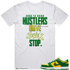 Shirt To Match Jordan 1 Brazil | eBay Casual Streetwear Shirt With Front Print, Casual Sports Polo Shirt, Casual Sports Shirt With Graphic Print, Green Casual Shirt For Streetwear, Casual Green Shirt For Streetwear, Green Letter Print Shirt For Streetwear, Green Graphic Tee Shirt For Streetwear, Green Graphic Tee For Streetwear, Streetwear Green Shirt With Front Print