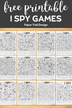 the free printable i spy games for kids