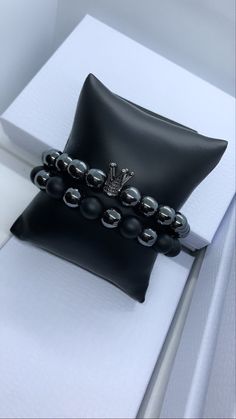 This gorgeous set is perfect bracelet set for every man. Can be worn with suit and tie or Classic jeans fit. Wonderful gift for hubby, son, brother or that special guy in your life. Our bracelets are stretchy and double stringed. Made with 10 MM Black Hematite & Black Onyx Beads. Beaded Bracelets Black, Men Beaded Bracelet, Beaded Bracelet Stack, Bracelets Black, Gifts For Hubby, Onyx Bracelet, Mens Beaded Bracelets, Onyx Bead, Bracelet Handmade